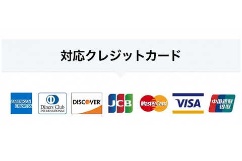 対応しているクレジットカード